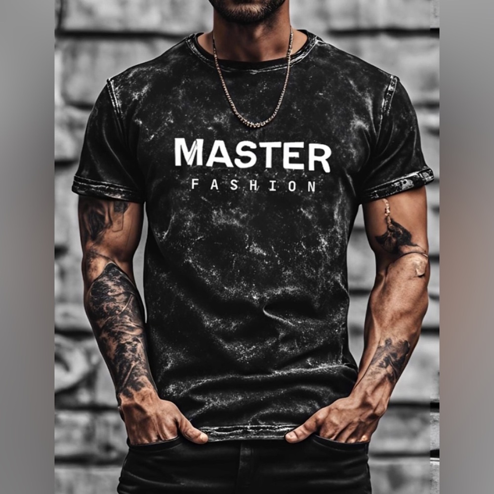 Mast3r fashion acid washed tee